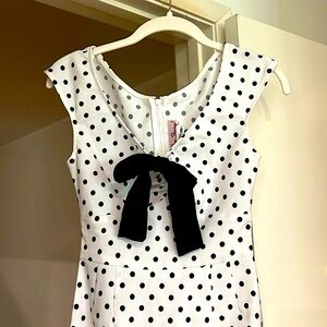 Stop Staring midi polka dot dress